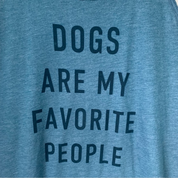 Artisan Tees Tops - Teal Dog Lover's Tank Top (Large)